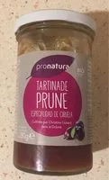 Mängden socker i Tartinade prune