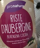 Mängden socker i Riste d'aubergine
