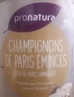 Mängden socker i Champignons de Paris émincés