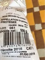 Mängden socker i Frais & Primeur / Fruits Bio / Fruits à Coque