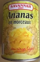 Mängden socker i Ananas en Morceaux