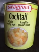 Mängden socker i Cocktail de fruits