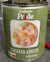 Mängden socker i Cocktail 4 fruits au sirop léger