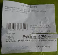 Mängden socker i tapenade d'artichauts