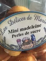 Mängden socker i Mini madeleine perles de sucre