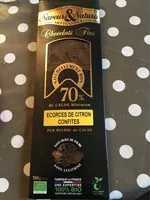 Mängden socker i Chocolat Noir Citron Tablette