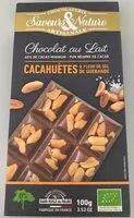 Mängden socker i Chocolat au lait cacahuetes