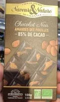 Mängden socker i Chocolat noir amande des pouilles