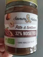 Mängden socker i Pâte à tartiner bio