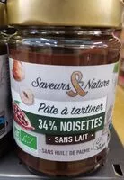 Mängden socker i Pâte à tartiner sans lait Bio