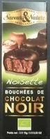 Mängden socker i Noisette - Bouchées de Chocolat Noir