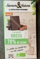 Mängden socker i Chocolat noir 70%