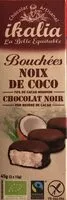 Mängden socker i Bouchees Coco Chocolat Noir