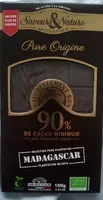 Mängden socker i Chocolat Noir Madagascar 90%
