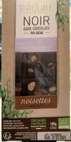 Mängden socker i Noir 70% Noisettes