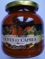 Mängden socker i Sauce tomate à l'huile d'olive Olives et Câpres