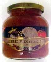 Mängden socker i Sauce tomate à l'huile d'olive Aubergines et Ricotta