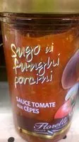 Mängden socker i Florelli sauce tomate aux cepes