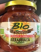 Mängden socker i Sauce tomate a l'huile d'olive Arrabbiata