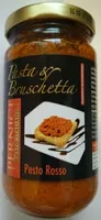 Mängden socker i Pesto rouge - Sauce à base de tomates séchées, de basilic et de fromage durs