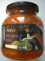 Mängden socker i Sauce tomate aubergine et basilic