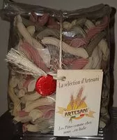 Mängden socker i Pâtes torchietti 3 couleurs.