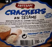 Mängden socker i Crackers au sésame