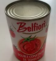 Mängden socker i Double concentré de tomates