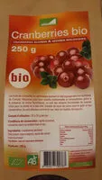 Mängden socker i Cranberries bio sucrées & séchées biologiques