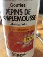 Mängden socker i Gouttes Pépins Pamplemousse