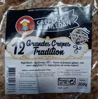 Mängden socker i 12 grandes crêpes tradition