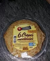 Mängden socker i 6 crêpes moelleuses