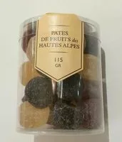 Mängden socker i Pâtes de fruits des Hautes Alpes
