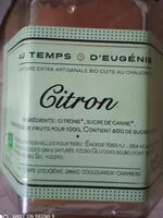 Mängden socker i Confiture de citron