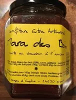 Mängden socker i Confiture extra artisanale Mara des bois