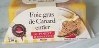 Mängden socker i Foie gras de canard entier