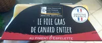 Mängden socker i Le Foie gras de canard entier au piment d'Espelette