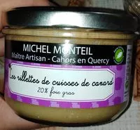Mängden socker i Les rillettes de cuisses de canard