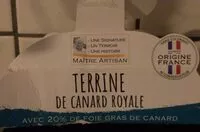 Mängden socker i Terrine de canard royale