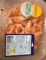 Mängden socker i Crevettes entieres cuites refrigerées asc 50/60 pieces par kg