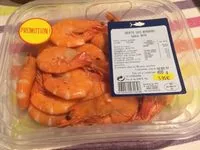 Mängden socker i crevette cuite refrigeree calibre 30/40