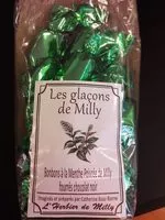 Mängden socker i Les glaçons  de milly