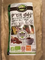 Mängden socker i P rit dej au cacao et sucre de coco