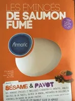 Mängden socker i Les émincés de saumon fumé sésame et pavot