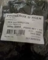 Mängden socker i Pruneaux d'Agen