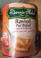 Mängden socker i Ravioli pur boeuf