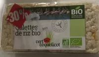 Mängden socker i Galettes de riz bio