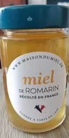 Mängden socker i Miel de Romarin récolté en France