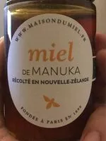 Mängden socker i Miel de MANUKA récolté en Nouvelle-Zélande