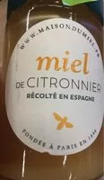 Mängden socker i Miel de citronnier récolté en Espagne